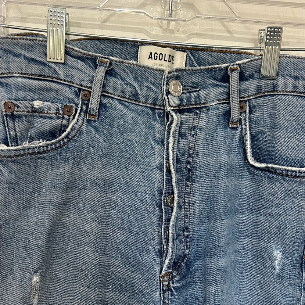 AGOLDE Nico High Rise Slim Fit Jeans 66% Lyocell 32%organic cotton, 2%elastane.